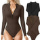 seamless shapewear jumpsuit | long sleeve bodysuit for women | slimming romper with zipper | energy saving