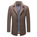 Men's Coat Fashion Cotton Padded Business Non-ironing