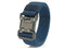 New Quick Release Tactical Release Buckle Braided Elastic Belt Men Sapphire Blue - angle view with new quick release tacti...