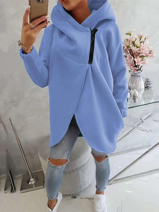 Women's Plus Size Solid Color Coat Meifu Market