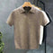 lightweight cotton polo shirt | breathable summer knitwear | office casual wear | energy saving