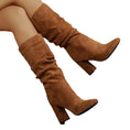 New European And American High Heel Slip-on Fashion Women's Boots Meifu Market