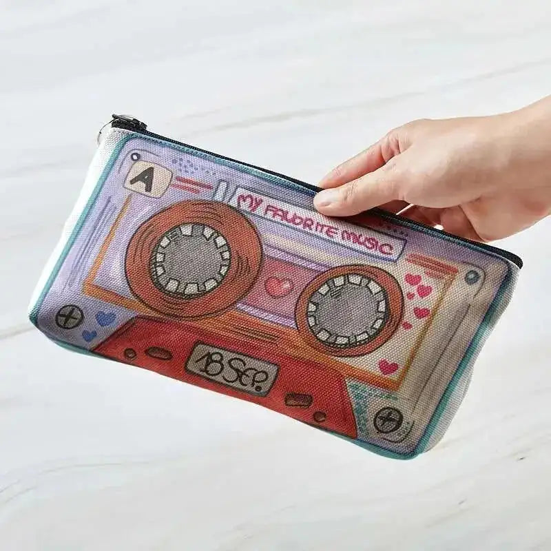 large capacity cosmetic bag | waterproof nylon material | travel makeup organizer | ultrasonic cleaning