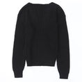 long sleeve womens sweater | autumn slim fit pullover | threaded sweater for women | ultrasonic cleaning