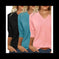 3 Pack 3 4 Sleeve Shirts For Women V Neck T Shirt Fall Casual Tops Basic Base Layer Undershirts Tees - main view...