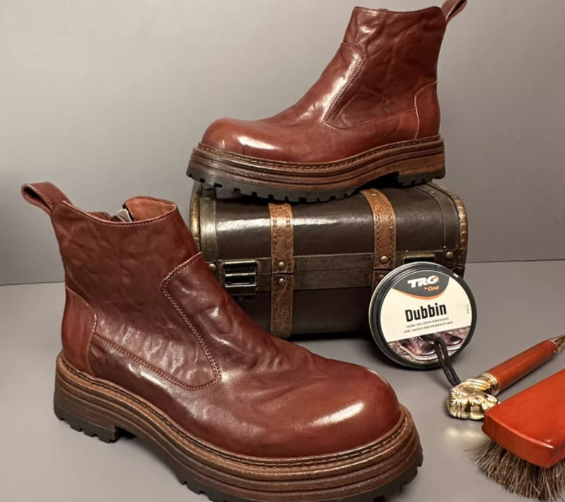 Retro Chelsea Men's Winter Worker Boot Mid-top British Meifu Market