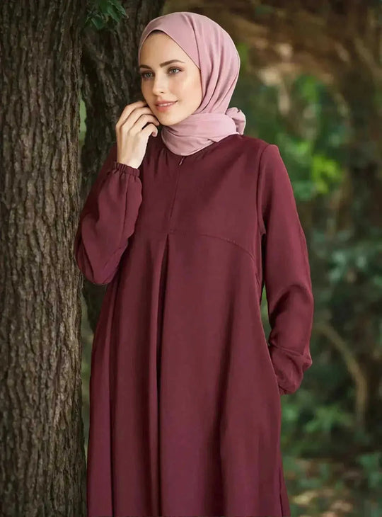 maxi length dress | breathable cotton fabric | long sleeve maxi dress | ultrasonic cleaning