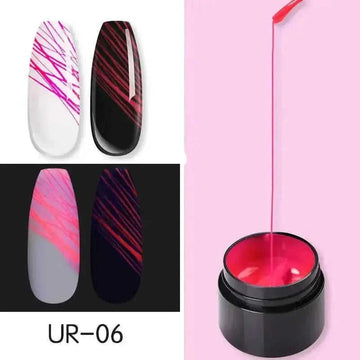 Luminous Spider Nail Gel - Glow in Dark UV Nail Polish Art Kit