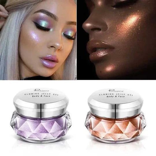 liquid highlighter makeup | waterproof body glitter gel | mermaid eyeshadow palette | energy saving