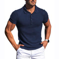 slim-fit polo shirt | mercerized cotton fabric | breathable short-sleeve shirt | ultrasonic cleaning