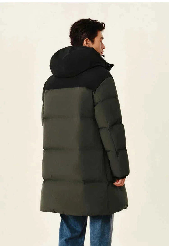 waterproof winter coat | thermal insulated jacket | long length parka | energy saving