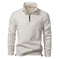 Fashion Personality Stand-collar Zippered Sweatshirt With Fleece Winter Casual Pullover Top Men's Clothing M - color varia...