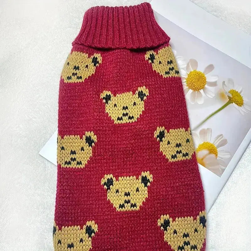 adorable pet hoodie | cozy bear sweater | festive christmas pet wear | energy saving