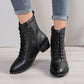 British Style Women's Casual Trend High-top Zipper Fashion Leather Boots Meifu Market