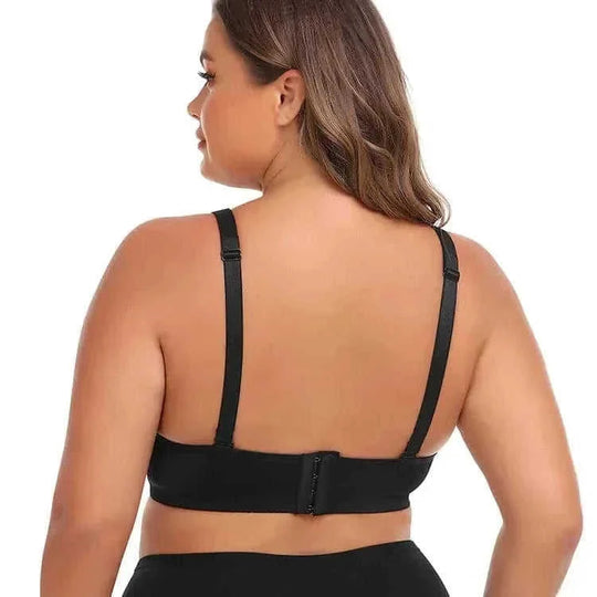 wire-free back strap bra | plus size wireless bra | large cup support bra | energy saving