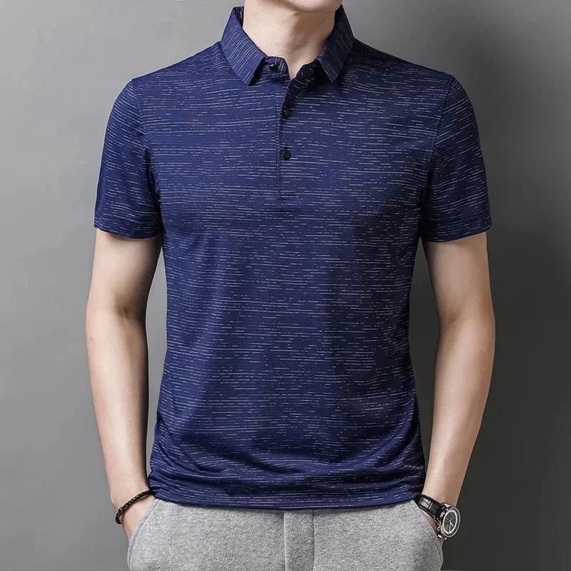 quick-dry polo shirt | breathable cotton blend | moisture-wicking fabric | ultrasonic cleaning