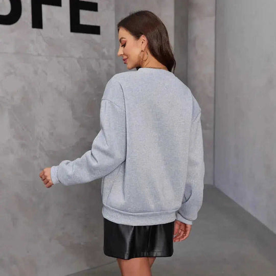 Loose Slimming Bow Long Sleeve Sweater Meifu Market