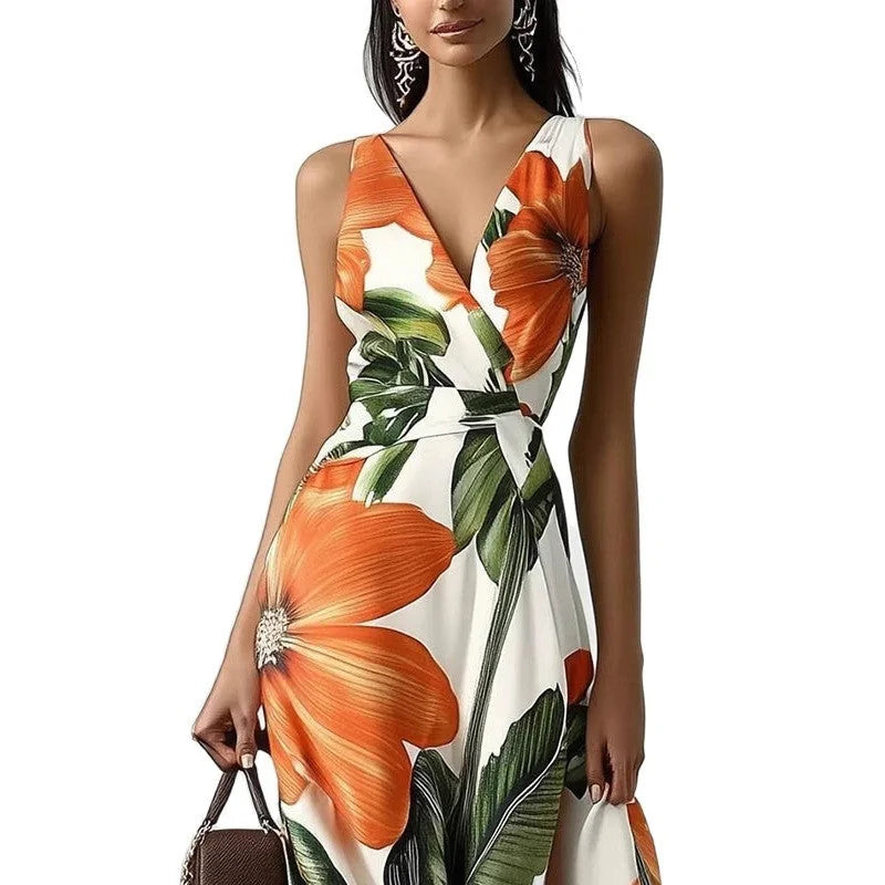 printed girdle dress | oversized swing dress | stretchable fabric dress | ultrasonic cleaning