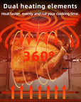 Stainless Steel Double Heating Air Oven