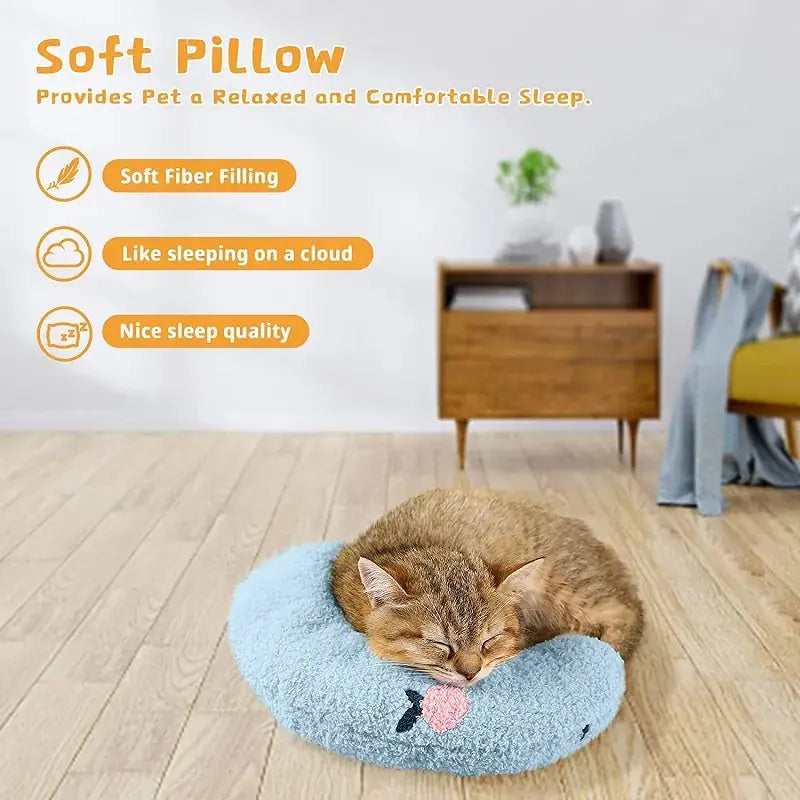 Little Pillow For Cats Fashion Neck Protector Deep Sleep Puppy U-Shaped Pillow Pets Pillow Kitten Headrest Dog Sleeping Pillow Pet Products Meifu Market
