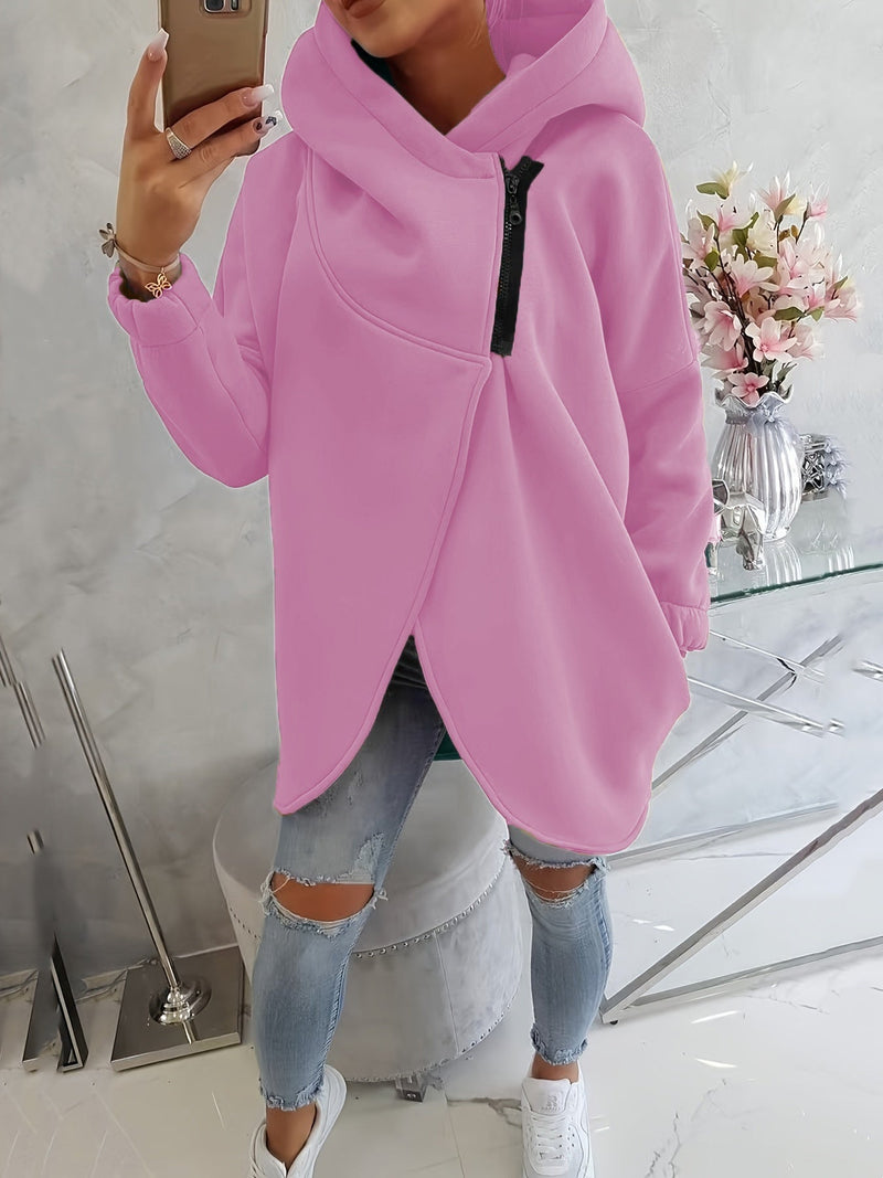 Women's Plus Size Solid Color Coat Meifu Market