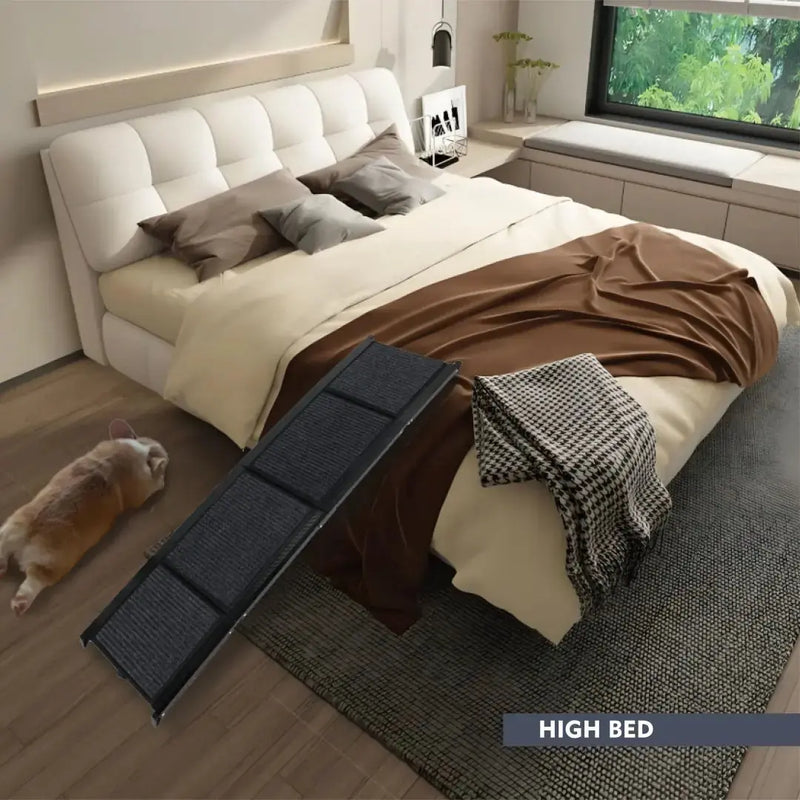 Dog Ramp For Car 65x17 Large Folding Pet Stair Ramps For Truck, SUV, With Non-Slip Surface, Up To 250LBS, Outdoor Dog Car Ramp For Medium  Large Dogs, Portable Pet Steps Meifu Market