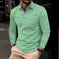 Buckle European And American Men's Daily Casual Polo Collar Long Sleeve Polo Wear - Meifu Market