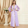 patchwork embroidery dress | long sleeve maxi dress | puff sleeve arabic dress | energy saving