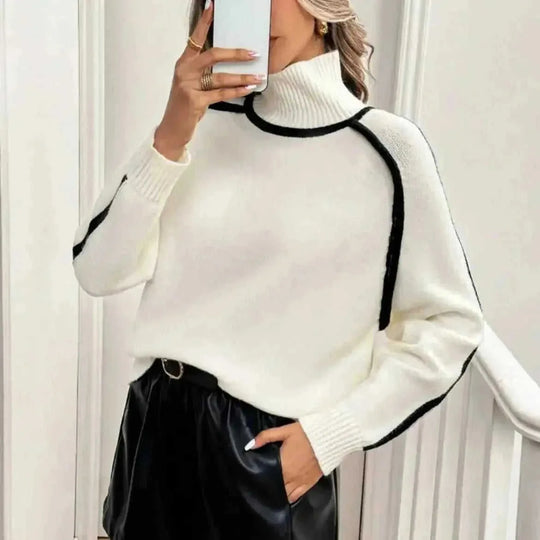 chunky knit sweater | oversized cable knit | soft acrylic blend | ultrasonic cleaning