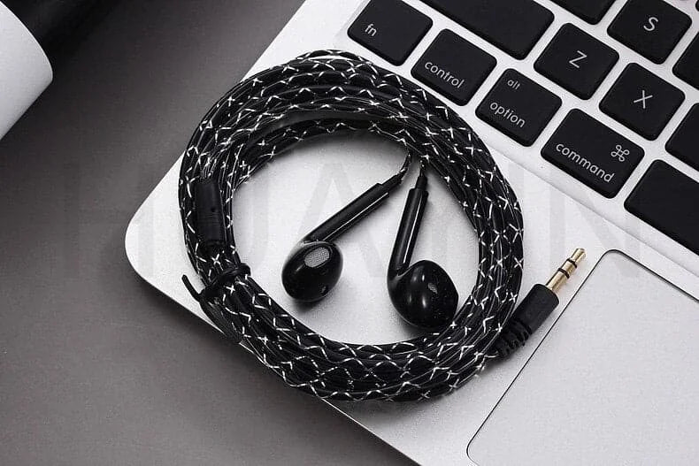 long wired earphones | 3 meter earphone cable | 35mm jack headset | ultrasonic cleaning