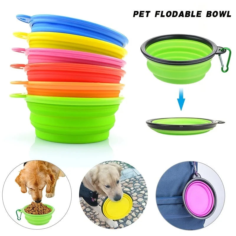 foldable pet bowl | portable dog food dish | tpr material pet bowl | ultrasonic cleaning