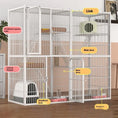 Cat Cage Indoor Home Cat Villa Super Large Free Space Cattery Exclusive For Cats Cat Nest Three-layer Double Layer Cat House Meifu Market