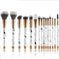 rose marble complexion makeup brush set - it cosmetics case