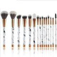 marble handle makeup brushes | 11 piece brush set with case | professional makeup brush kit | energy saving