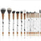 marble handle makeup brushes | 11 piece brush set with case | professional makeup brush kit | energy saving