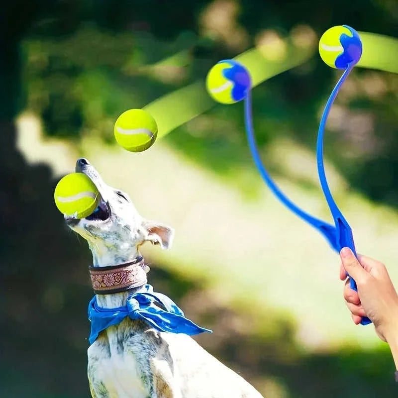 interactive dog toy | pet fetch launcher | durable dog ball thrower | ultrasonic cleaning