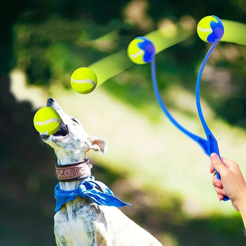 interactive dog toy | pet fetch launcher | durable dog ball thrower | ultrasonic cleaning