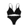 Letter Seamless Ice Silk Feel Underwear Underwear Suit Without Steel Ring L - scale comparison view