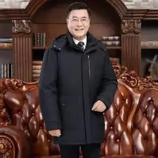 waterproof shell construction | thermal detachable liner | mid-length mens coat | ultrasonic cleaning