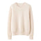cotton-blend knit fabric | oversized fit long sleeve | breathable loose sweater | ultrasonic cleaning