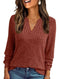 brushed cotton fabric | v-neck t-shirt | striped long sleeve top | energy saving