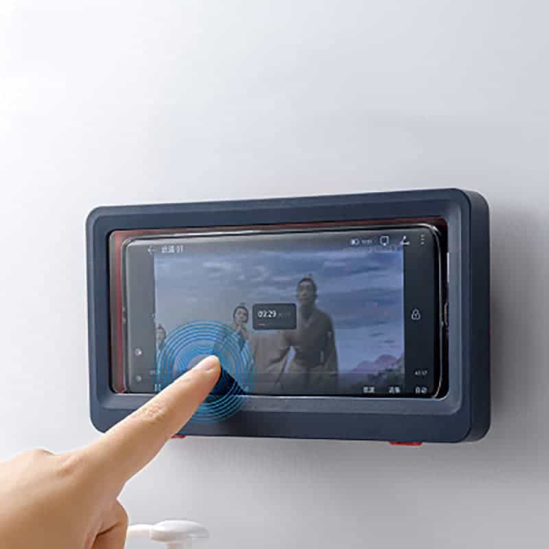 Touch Screen Anti-fog Mobile Phone Shell Wall Hanging Free Punching