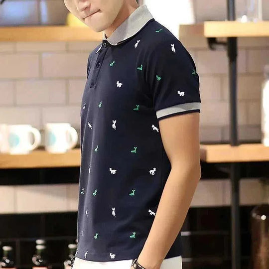 quick-dry polyester fabric | slim fit polo shirt | breathable summer t-shirt | energy saving