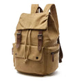 waterproof canvas backpack | 15-inch laptop compartment | vintage travel backpack | energy saving