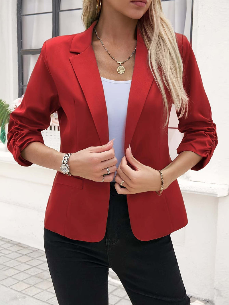 Women's Business Suit Jacket 34 Sleeve Business Casual Jacket Meifu Market