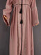 long-sleeve abaya dress | breathable cotton fabric | plus size prayer gown | energy saving