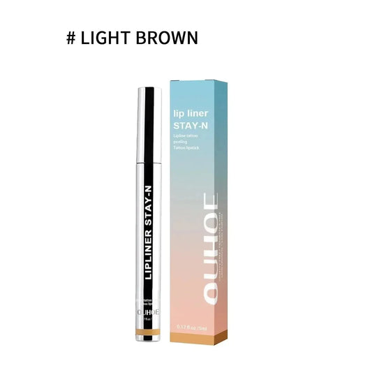 waterproof lip liner pen | long lasting lip makeup | dark brown lip liner | ultrasonic cleaning
