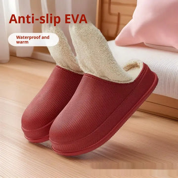 EVA Autumn And Winter Warm Waterproof Toe Cap Shock Absorption Thick Cotton Shoes Meifu Market