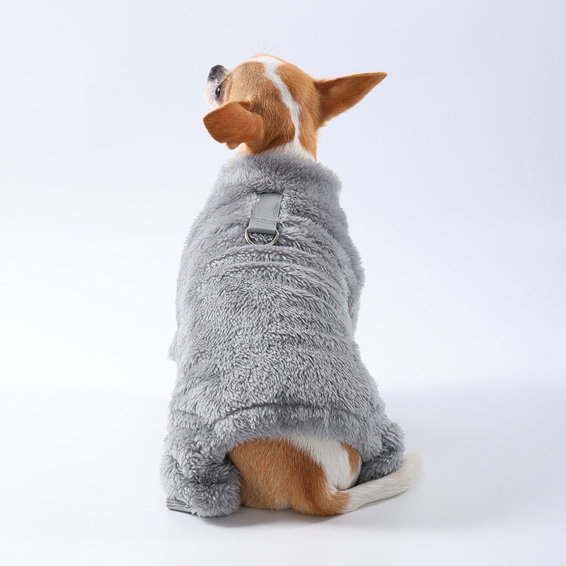 Polyester Pet Solid Color With Fur Clothes Meifu Market