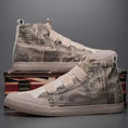 mens high-top camouflage shoes | canvas high-top sneakers | youth fashion casual footwear | ultrasonic cleaning